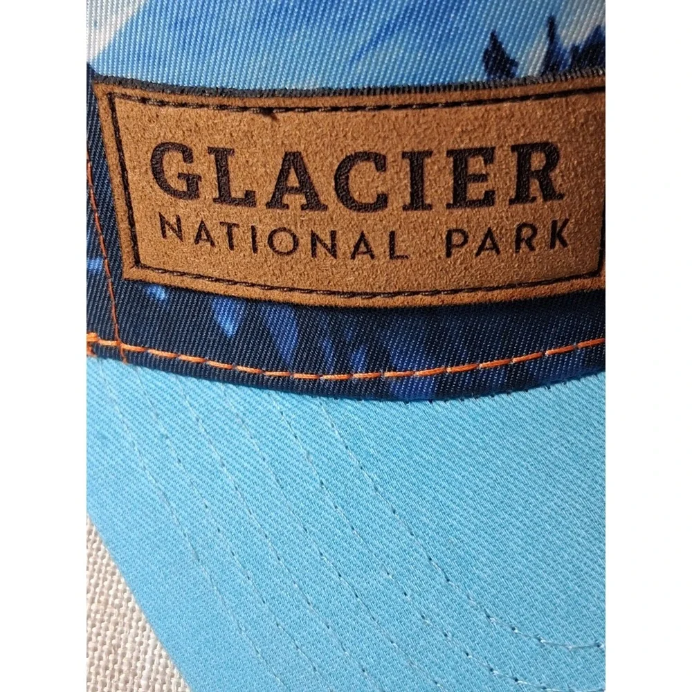 Locale Outdoor Kids Glacier National Park Trucker Hat‎ Blue Orange Snapback Cap